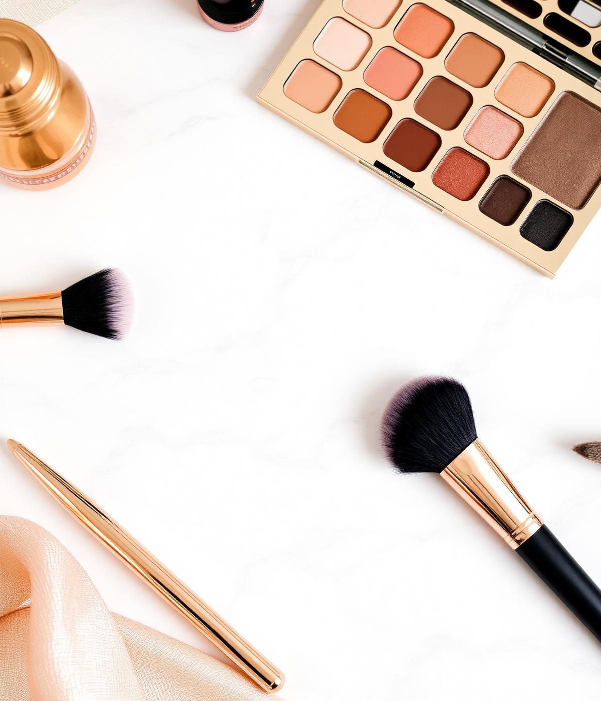 Makeup flat lay